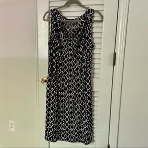 Jones New York drop waist, cowl neck dress